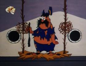 Screenshots from the 1963 Walter Lantz cartoon Stowaway Woody