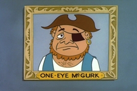 Screenshots from the 1963 Walter Lantz cartoon Hi-Seas Hi-Jacker