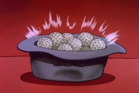 Screenshots from the 1963 Walter Lantz cartoon Goose in the Rough