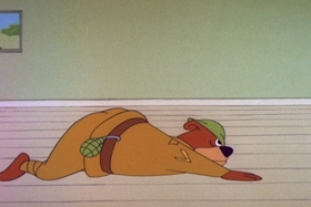 Screenshots from the 1963 Walter Lantz cartoon Goose in the Rough