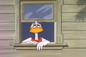 Screenshots from the 1963 Walter Lantz cartoon Goose in the Rough