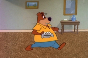 Screenshots from the 1963 Walter Lantz cartoon Goose in the Rough