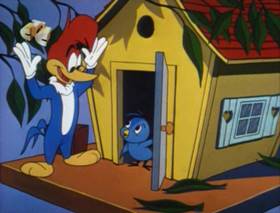 Screenshots from the 1963 Walter Lantz cartoon The Tenant