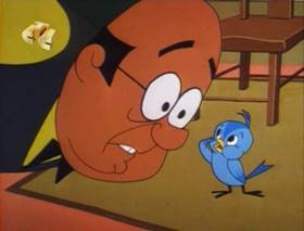 Screenshots from the 1963 Walter Lantz cartoon The Tenant
