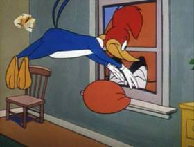 Screenshots from the 1963 Walter Lantz cartoon The Tenant