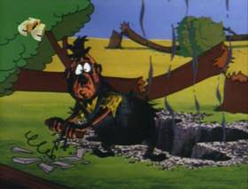 Screenshots from the 1963 Walter Lantz cartoon The Tenant