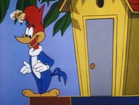 Screenshots from the 1963 Walter Lantz cartoon The Tenant