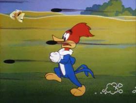 Screenshots from the 1963 Walter Lantz cartoon The Tenant