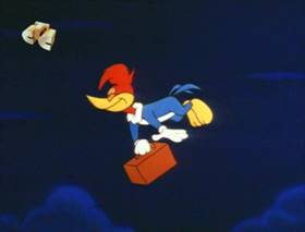 Screenshots from the 1963 Walter Lantz cartoon The Tenant