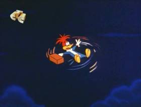 Screenshots from the 1963 Walter Lantz cartoon The Tenant