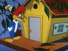 Screenshots from the 1963 Walter Lantz cartoon The Tenant