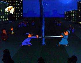 Screenshots from the 1963 Walter Lantz cartoon Tepee for Two