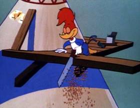 Screenshots from the 1963 Walter Lantz cartoon Tepee for Two