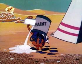 Screenshots from the 1963 Walter Lantz cartoon Tepee for Two