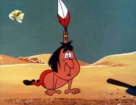 Screenshots from the 1963 Walter Lantz cartoon Tepee for Two