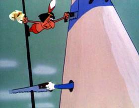 Screenshots from the 1963 Walter Lantz cartoon Tepee for Two