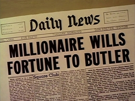 Screenshots from the 1963 Warner Bros. cartoon Fast Buck Duck