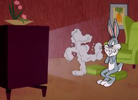 Screenshots from the 1963 Warner Bros. cartoon The Million Hare