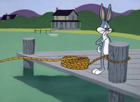Screenshots from the 1963 Warner Bros. cartoon The Million Hare