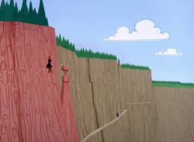 Screenshots from the 1963 Warner Bros. cartoon The Million Hare