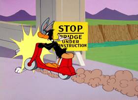 Screenshots from the 1963 Warner Bros. cartoon The Million Hare