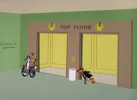 Screenshots from the 1963 Warner Bros. cartoon The Million Hare