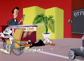 Screenshots from the 1963 Warner Bros. cartoon The Million Hare