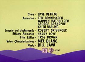 Screenshots from the 1963 Warner Bros. cartoon The Million Hare