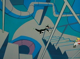 Screenshots from the 1963 Warner Bros. cartoon Chili Weather