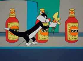 Screenshots from the 1963 Warner Bros. cartoon Chili Weather