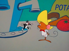 Screenshots from the 1963 Warner Bros. cartoon Chili Weather