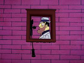 Screenshots from the 1963 Warner Bros. cartoon The Unmentionables