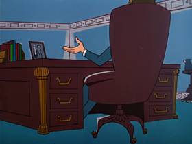 Screenshots from the 1963 Warner Bros. cartoon The Unmentionables