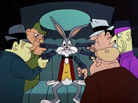 Screenshots from the 1963 Warner Bros. cartoon The Unmentionables