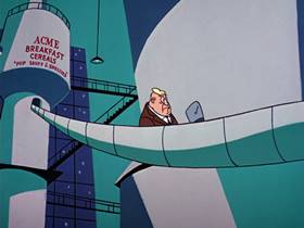 Screenshots from the 1963 Warner Bros. cartoon The Unmentionables