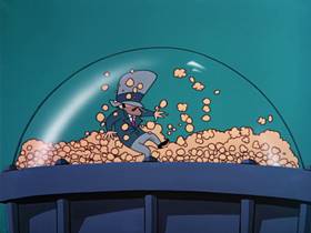 Screenshots from the 1963 Warner Bros. cartoon The Unmentionables