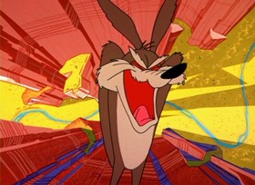 Screenshots from the 1963 Warner Bros. cartoon To Beep or Not To Beep