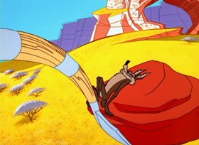 Screenshots from the 1963 Warner Bros. cartoon To Beep or Not To Beep