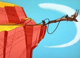 Screenshots from the 1963 Warner Bros. cartoon To Beep or Not To Beep