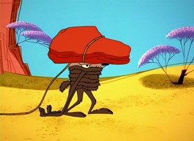 Screenshots from the 1963 Warner Bros. cartoon To Beep or Not To Beep