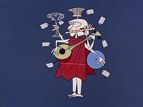 Screenshots from the 1964 Disney cartoon Disneyland Goes to the World