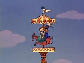 Screenshots from the 1964 Disney cartoon Disneyland Goes to the World