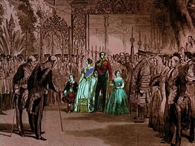 Screenshots from the 1964 Disney cartoon Disneyland Goes to the World