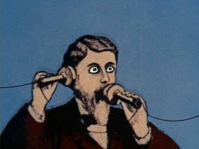 Screenshots from the 1964 Disney cartoon Disneyland Goes to the World