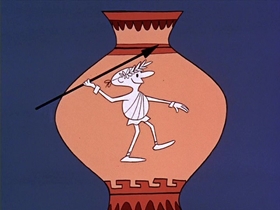 Screenshots from the 1964 Disney cartoon Disneyland Goes to the World