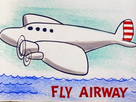 Screenshots from the 1964 Warner Bros. cartoon Bartholomew Versus the Wheel