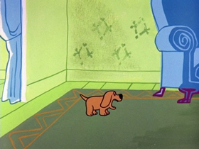 Screenshots from the 1964 Warner Bros. cartoon Bartholomew Versus the Wheel