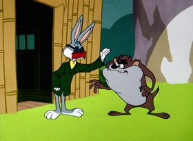 Screenshots from the 1964 Warner Bros. cartoon Dr. Devil and Mr. Hare