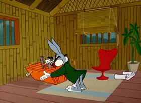Screenshots from the 1964 Warner Bros. cartoon Dr. Devil and Mr. Hare