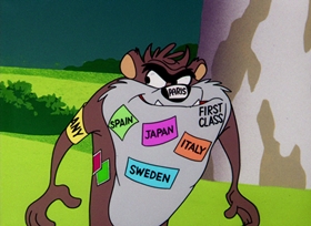 Screenshots from the 1964 Warner Bros. cartoon Dr. Devil and Mr. Hare